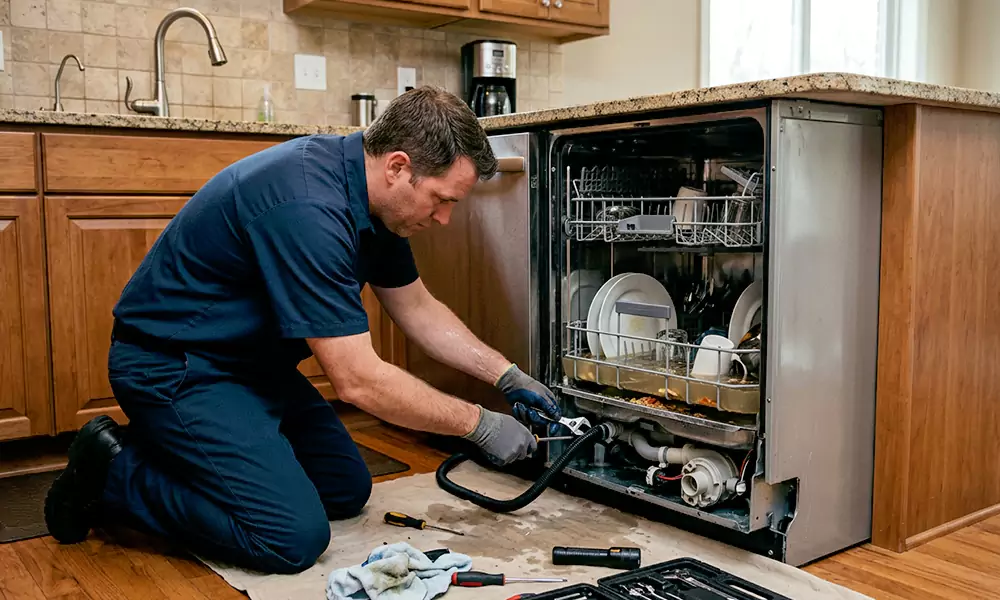 Dishwasher Not Draining Repair in Revere, MA