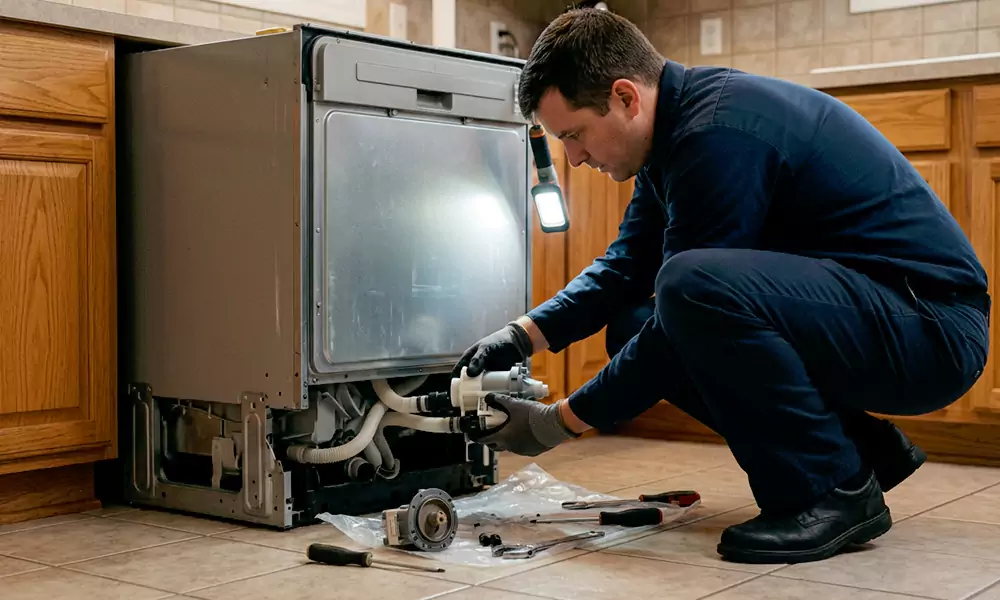 Dishwasher Pump Replacement in Revere, MA