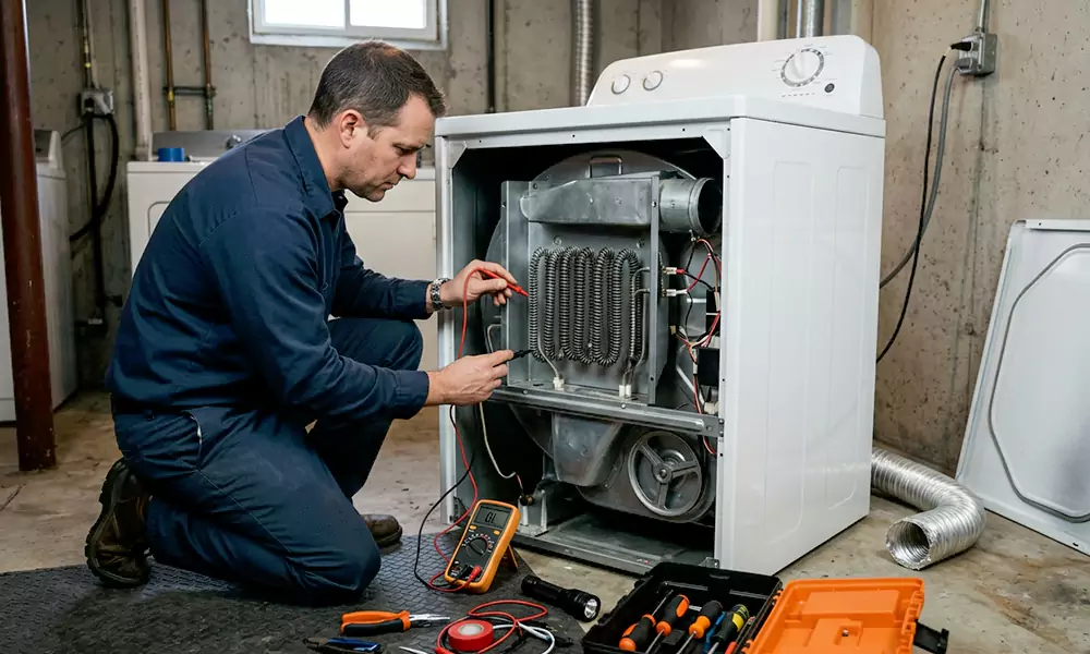 Dryer Not Heating Repair in Revere, MA