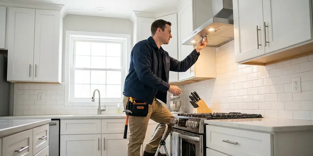 Range Hood Light Bulb Replacement in Revere, MA