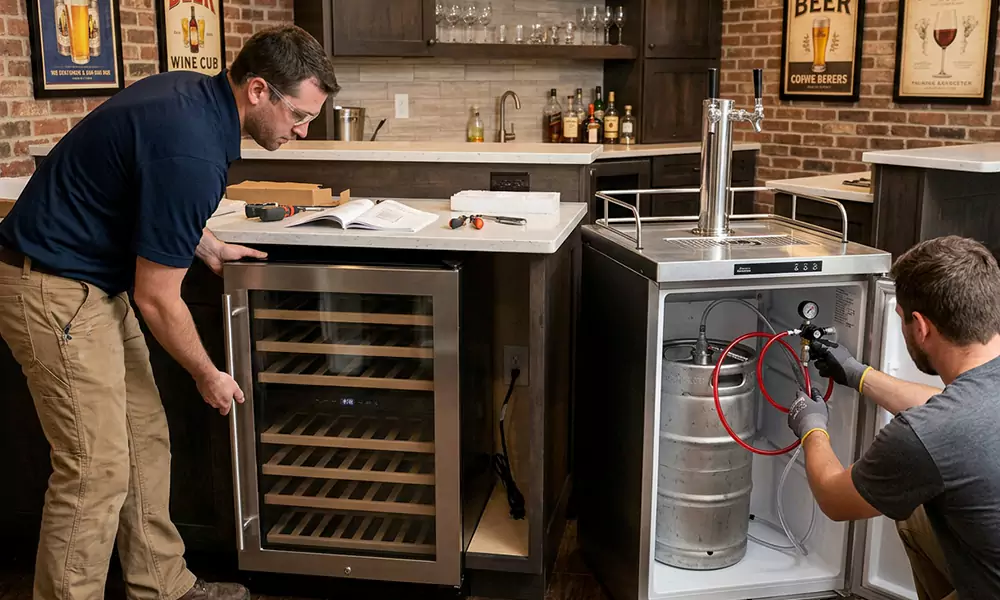 Wine Cooler and Kegerator Installation in Revere, MA