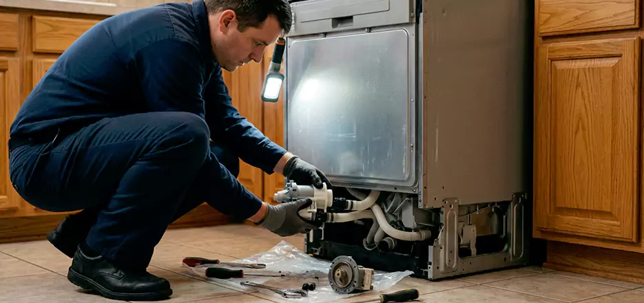 Dishwasher Drain Hose Repair in Revere