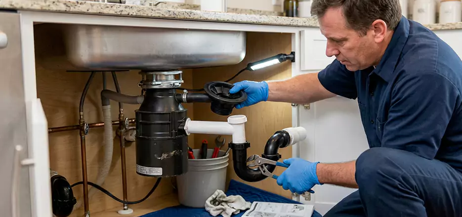 Garbage Disposal Splash Guard and Trap Installation in Revere