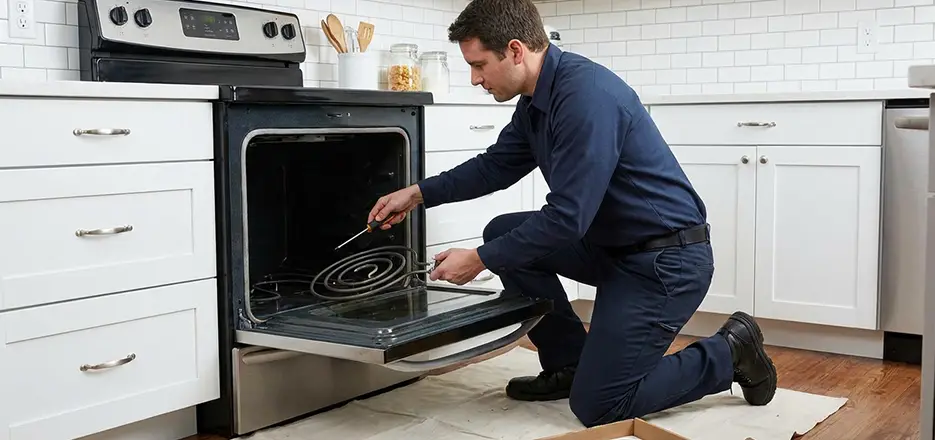 Oven Lower Heating Element Replacement in Revere