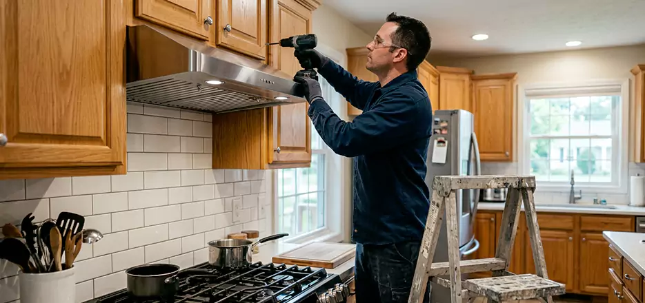 Wood Range Hood Installation Revere