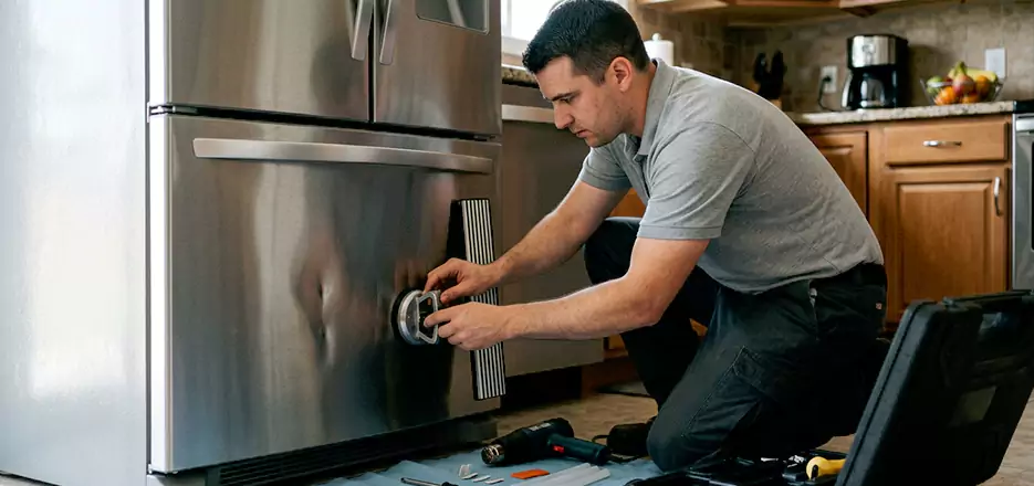 Refrigerator Panel Dent Repair in Revere