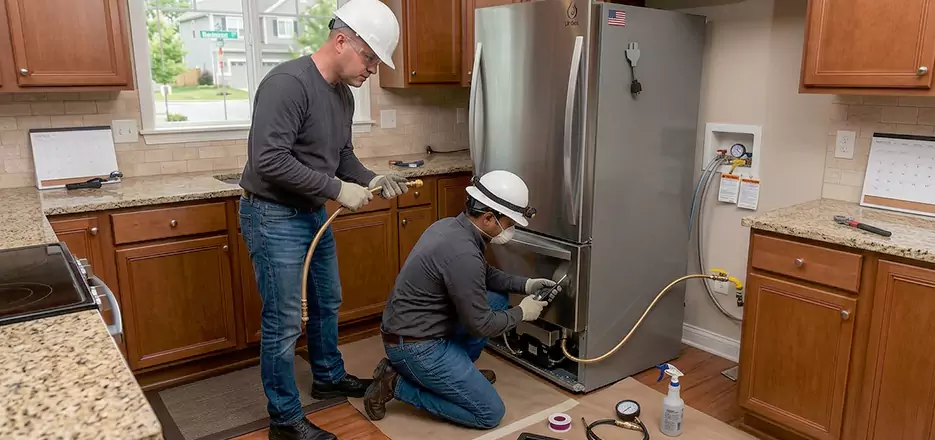 Propane Refrigerator Installation in Revere
